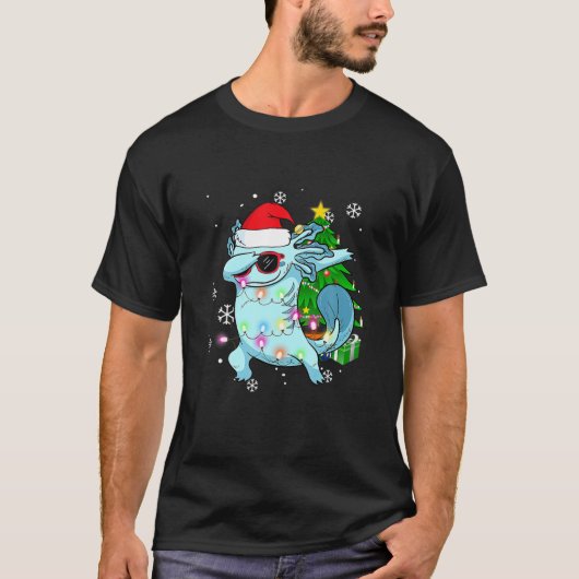 ダビングアクソロトルズキッズボーイユースクリスマスパジャマ Tシャツ (正面)