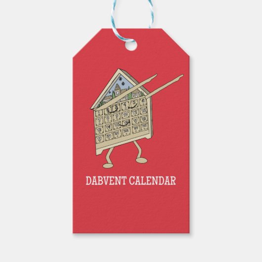 ダビングアドベントカレンダー 楽しいクリスチャン 宗教的 ギフトタグ (正面)
