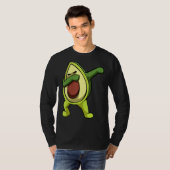 ダビングアボカドビーガン食品グルメファン工場 Tシャツ (正面フル)