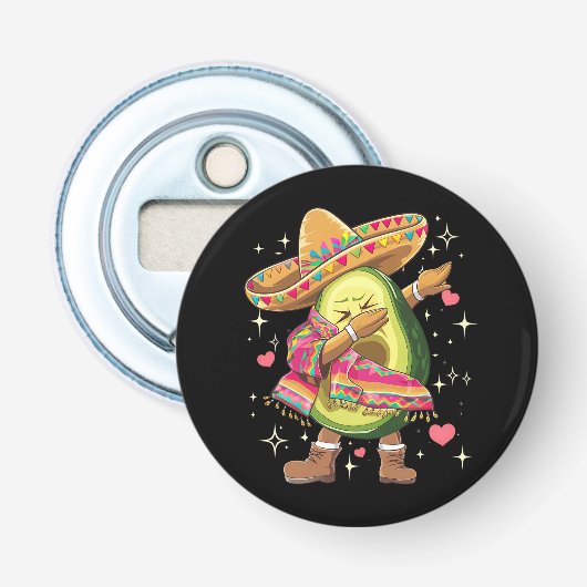 ダビングアボカド シンコデマヨ 笑えるメキシコ ポンチョ 栓抜き (正面)