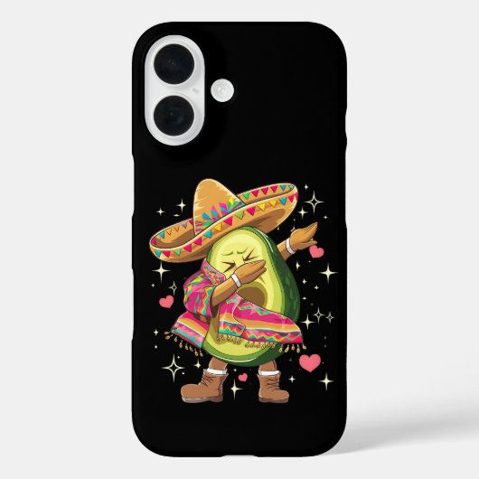 ダビングアボカド シンコデマヨ 笑えるメキシコ ポンチョ Case-Mate iPhoneケース (裏面)