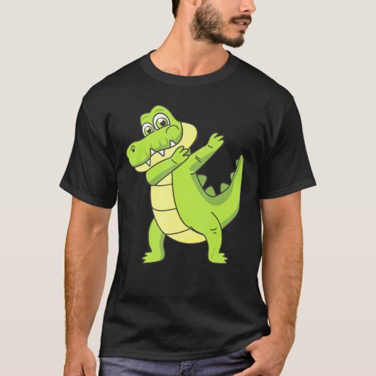 ダビングアリゲーターアリゲーターグラフィック Tシャツ (正面)