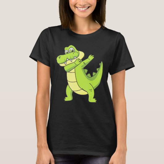 ダビングアリゲーターアリゲーターグラフィック Tシャツ (正面)