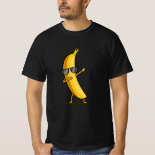 ダビングイエローバナナダブ踊りフルーツ Tシャツ