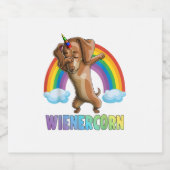 ダビングウェインコーンダックスンハロウィーンおもしろいダブD スパークリングワインラベル (シングルラベル)