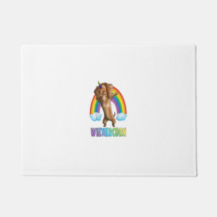 ダビングウェインコーンダックスンハロウィーンおもしろいダブD ドアマット