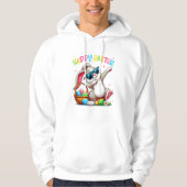 ダビングウサギがかわいいイースターTシャツ 男の子向け パーカ (正面)
