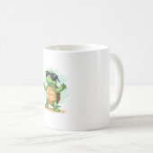 ダビングウミガメ救動物愛好家ザカメT コーヒーマグカップ (正面右)