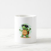 ダビングウミガメ救動物愛好家ザカメT コーヒーマグカップ (中央)