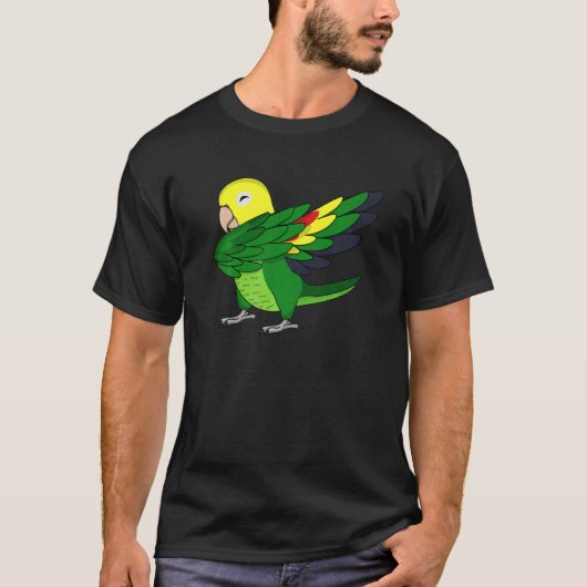 ダビングオウムIダブルイエロー頭アマゾン Tシャツ (正面)