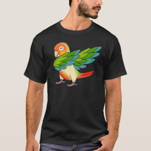 ダビングオウムI緑の頬パイナップルの構成 Tシャツ