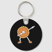 ダビングカボチャのパイ感謝祭の日おもしろい少年たち キーホルダー (裏面)