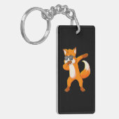 ダビングキツネサングラスダブダンス着て キーホルダー (正面左)