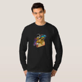 ダビングキャットキャットアキャット宇宙銀河系Cinco D Tシャツ (正面フル)