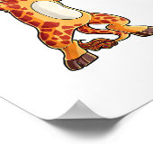 ダビングキリンTシャツ キリン おもしろ ダンスT ポスター (角)