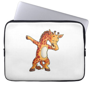 ダビングキリンTシャツGiraffes おもしろい Dab Dance T ラップトップスリーブ