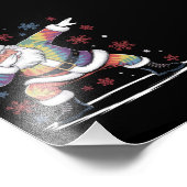 ダビングクリスマスサンタ醜いクリスマスクリスマス フォトプリント            (角)