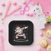 ダビングクリスマスサンタ醜いクリスマスクリスマス ペーパープレート (パーティー)