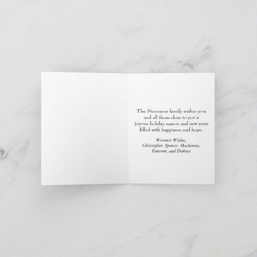 ダビンググリーンサンタクロース |おもしろい休日クリスマスユーモア シーズンカード (内部)