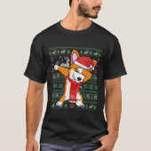 ダビングコおもしろいルギ醜いクリスマススセーターChrimas Co Tシャツ (正面)