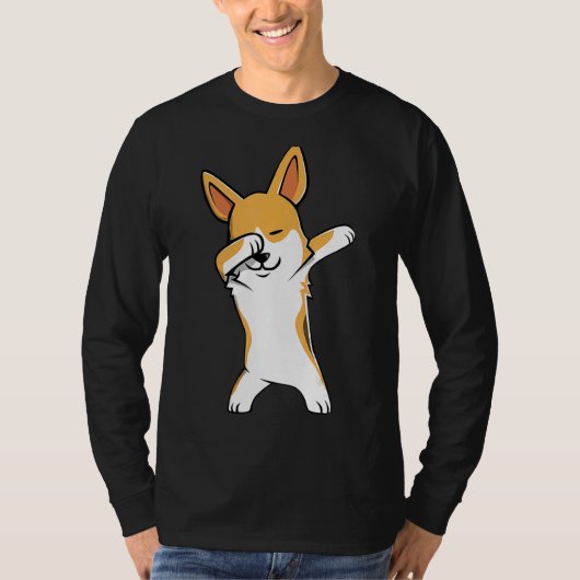 ダビングコーギドッグダブダンス Tシャツ (正面)