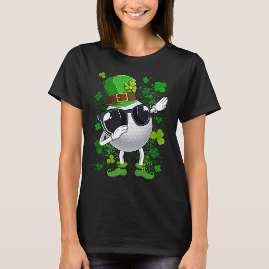 ダビングゴルフボールレプレシャンSaint Patrick's Day M Tシャツ (正面)