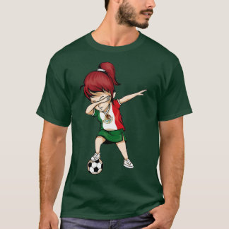 ダビングサッカーガールメキシコジャージー – メキシコの足取り Tシャツ
