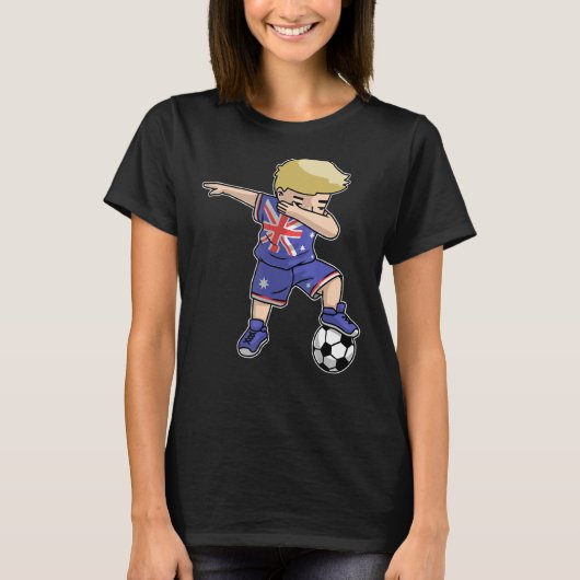 ダビングサッカーボーイオーストラリアAustralian Boys足 Tシャツ (正面)