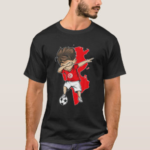 ダビングサッカーボーイチュニジア – チュニジアの地図Fl Tシャツ
