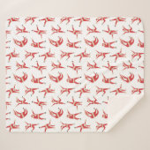 ダビングサンタおもしろいクリスマス シェルパブランケット (正面(横))