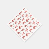 ダビングサンタおもしろいクリスマス スタンダードカクテルナプキン (角)