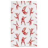 ダビングサンタおもしろいクリスマス スモールペーパーバッグ (裏面)