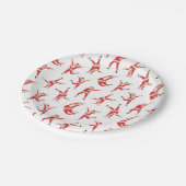 ダビングサンタおもしろいクリスマス ペーパープレート (アングル)