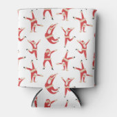 ダビングサンタおもしろいクリスマス 缶クーラー (正面)