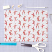 ダビングサンタおもしろいクリスマス 薄葉紙 (クラフト)