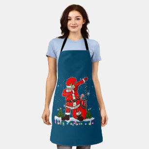 ダビングサンタクリスマスツリーライトズクリスマスギフトボーイ エプロン