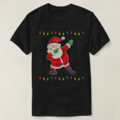ダビングサンタクリスマスライトダブサンおもしろいタコス Tシャツ (デザイン正面)