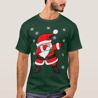 ダビングサンタクロースおもしろいクリスマスプレミアム Tシャツ