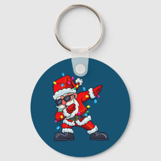 ダビングサンタクロースのクリスマスツリーライトボーイズ子供 キーホルダー