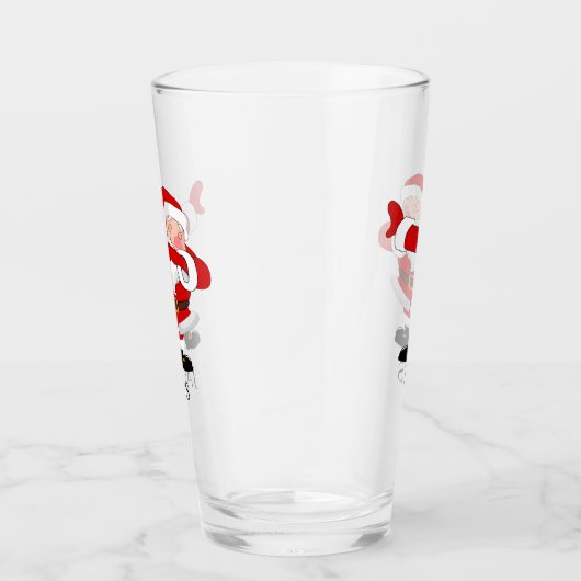 ダビングサンタクロースクリスマスホリデーダブ名 タンブラーグラス (右)