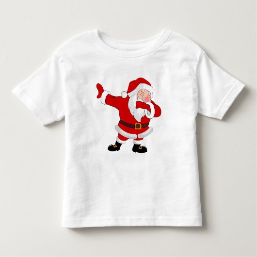 ダビングサンタクロースクリスマスホリデーダブ トドラーTシャツ (正面)