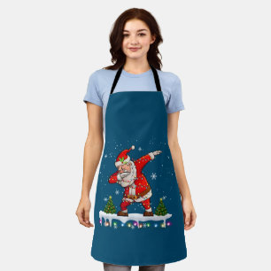 ダビングサンタクロースクリスマスボーイズ男性おもしろいクリスマス エプロン