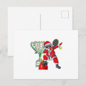 ダビングサンタテニス クリスマス Xmas プレゼント メンズ 案内ポストカード (正面/裏面)