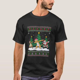 ダビングサンタトナディアカラカルツリーライツ醜いXm Tシャツ