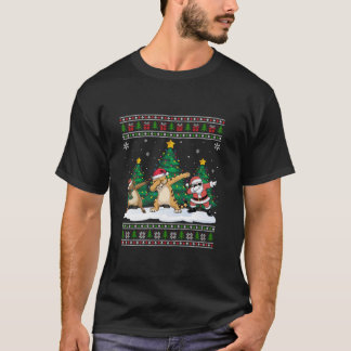 ダビングサンタトナディアクーガーツリーライト醜いXma Tシャツ