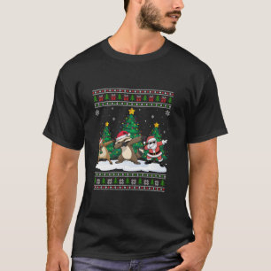 ダビングサンタトナディアハニーバッガーツリーライツUg Tシャツ