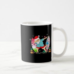 ダビングサンタハワイアンサーフィンクリスマスインジュライ コーヒーマグカップ
