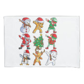 ダビングサンタ小妖精や小人フレンズクリスマスボーイズガールメンズ 枕カバー (正面)