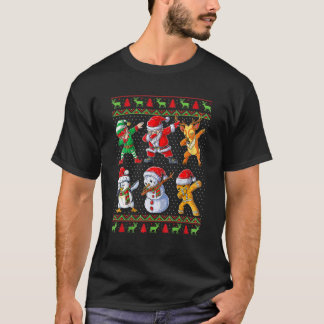 ダビングサンタ小妖精や小人フレンズクリスマス1 Tシャツ
