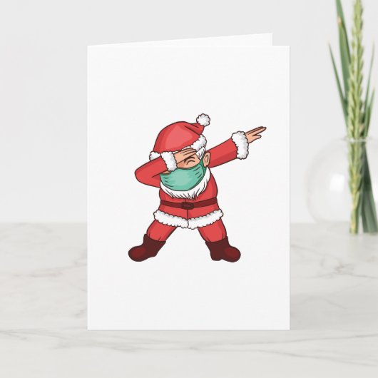 ダビングサンタ顔マスク カード (正面)